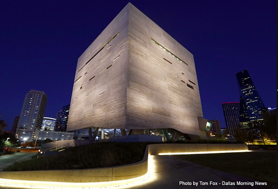 Perot Museum at night